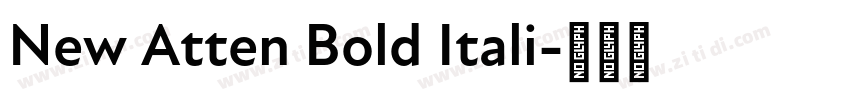 New Atten Bold Itali字体转换